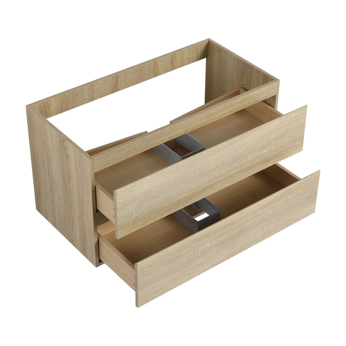 Wall Mounted Bathroom Vanity Cabinet, Soft Close Drawers (Vanity Only) Home Essentials