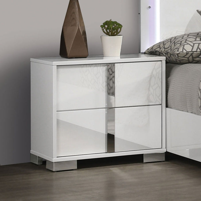 Nightstand With Vertical Handles Home Essentials