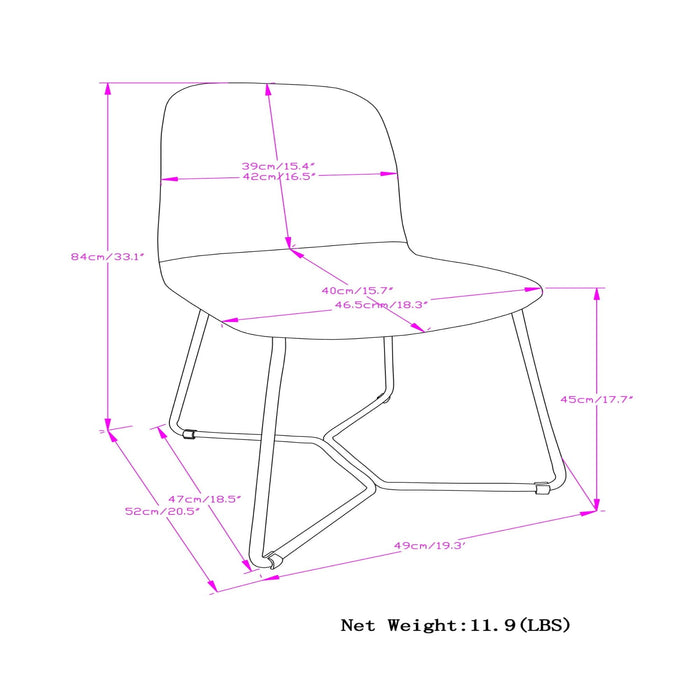 Wilcox - Dining Chair (Set of 2) - Charcoal Gray Simpli-Home
