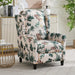 Wingback Recliner Chair With Padded Arms - Green Home Essentials