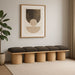 Pavilion - 5 Piece Modular Bench With Natural Base Meridian Furniture