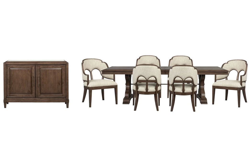 Jubilee - Extendable Trestle Dining Table Set Magnussen Furniture
