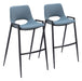 Desi - Bar Chair With Black Legs (Set of 2) Zuo Modern