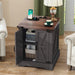 Nightstand With Adjustable Shelf Hearth and Haven