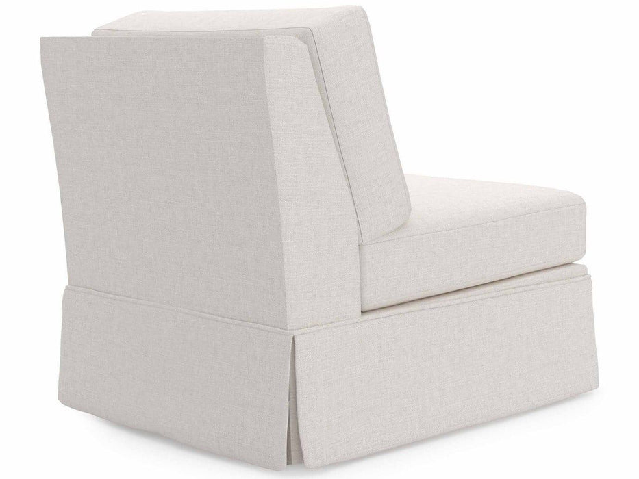 Madison - Skirted Armless Chair, Special Order - White Universal Furniture