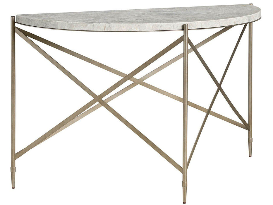 Avaline - Spier Console Table - Bronze / Gray