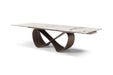 9305 - Dining Table - White / Dark Brown Extravaganza Collection