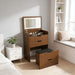 Vanity Desk With Lighted Mirror & Stool Home Essentials