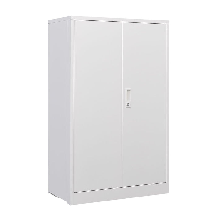 Metal Storage Cabinet With Locking Doors And Adjustable Shelf, Folding Filing Storage Cabinet, Folding Storage Locker Cabinet For Home Office, School, Garage