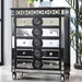 Varian II - Chest - Mirrored, Black & Sliver ACME
