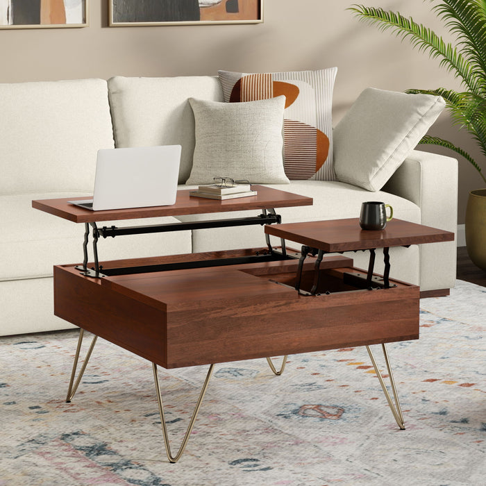 Hunter - Handcrafted Lift Top Coffee Table Simpli-Home