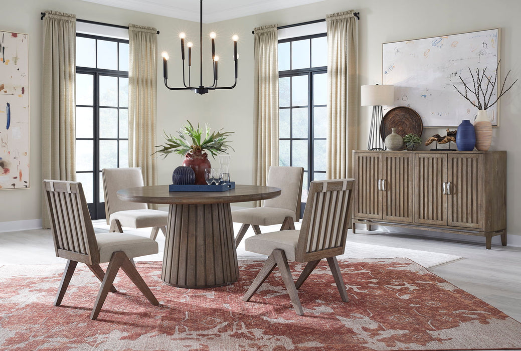 Kavanaugh - Round Dining Table - Dark Brown Magnussen Furniture