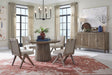 Kavanaugh - Round Dining Table - Dark Brown Magnussen Furniture