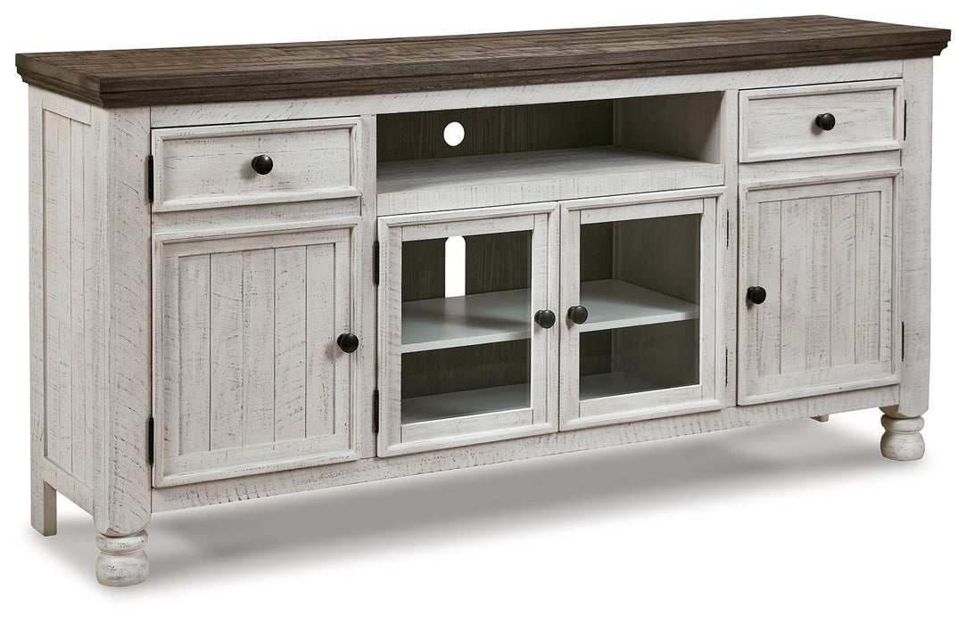 Havalance - Extra Large TV Stand - 4 Doors - Brown / Beige Signature Design by Ashley®