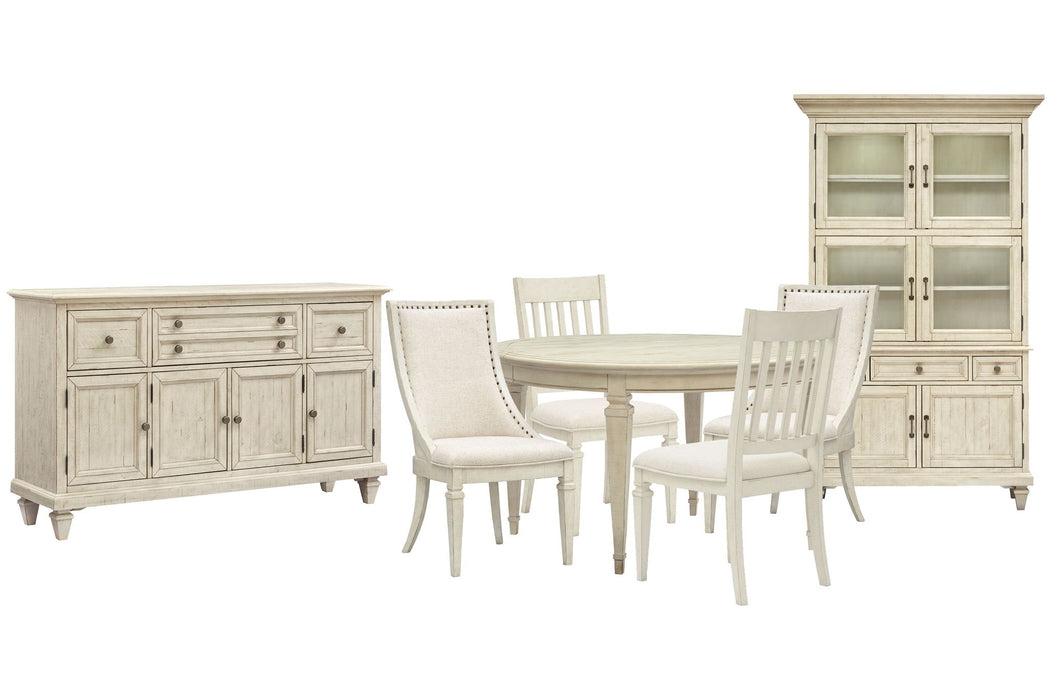 Newport - Extendable Round Dining Table Set Magnussen Furniture