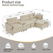Oversized Modular Sectional Sofa With Multi Functional Console Home Essentials