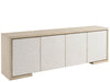 Modern / Mist & Veil - Aurora Credenza - White / Light Brown Universal Furniture