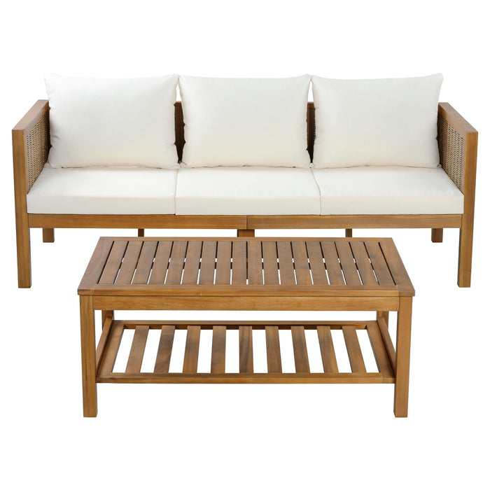 Patio Set Outdoor With Coffee Table And Cushions Hearth and Haven