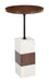 Stuk - Side Table - Brown / White Zuo Modern