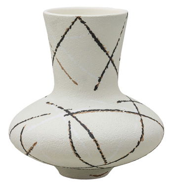 Brockford - Vase - Cream / Black / Brown Signature Design by Ashley®