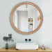 Round Wall Mirror With Ribbed Frame Daily Nest