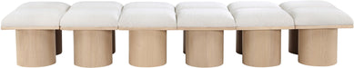 Pavilion - 12 Piece Modular Bench With Natural Base Meridian Furniture