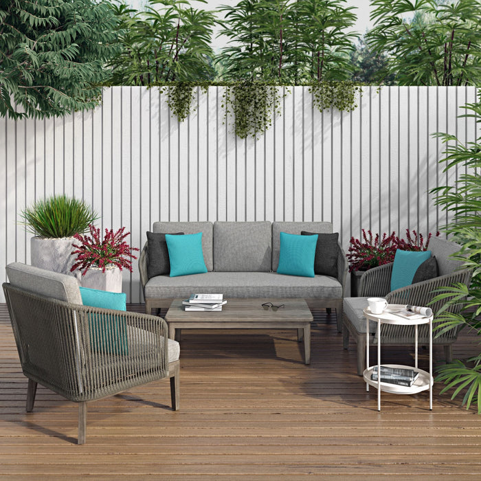 Carmel - Outdoor Conversation Chair - Sand Drift Simpli-Home