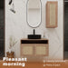 Bathroom Vanity With Art Sink And Side Cabinet, Float Mounting Design Home Essentials