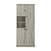 Modern Tall Storage Cabinet With Adjustable Shelves, Flip-Out Basket & Enclosed Doors Hearth and Haven