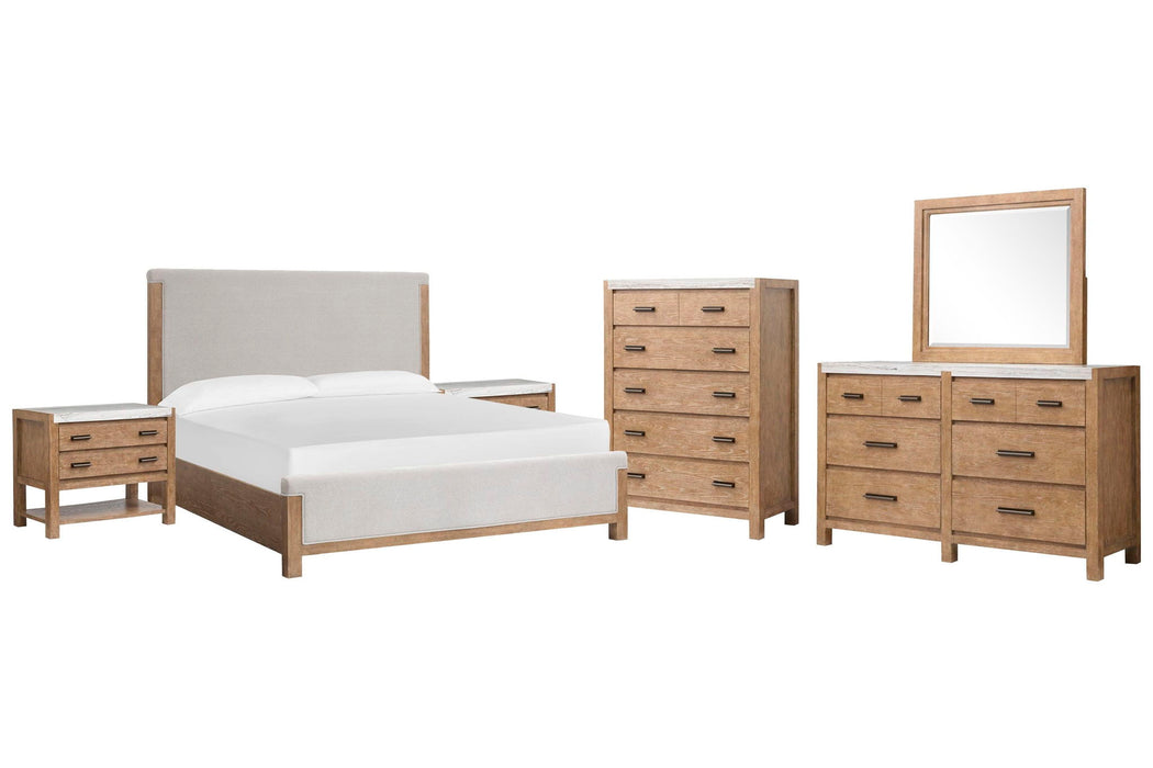 Plum Creek - Upholstered Panel Bedroom Set Magnussen Furniture