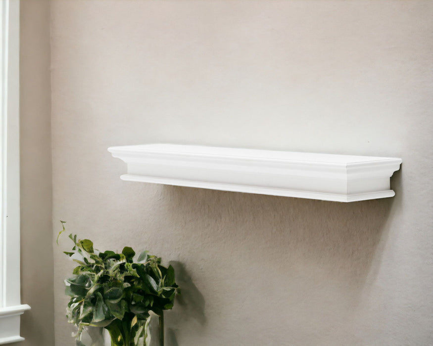 Classic Floating Wall Shelf - Whitw