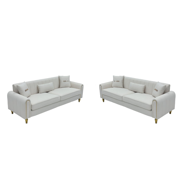 2 Piece Sofa 3 Seater Sofas Set Home Essentials