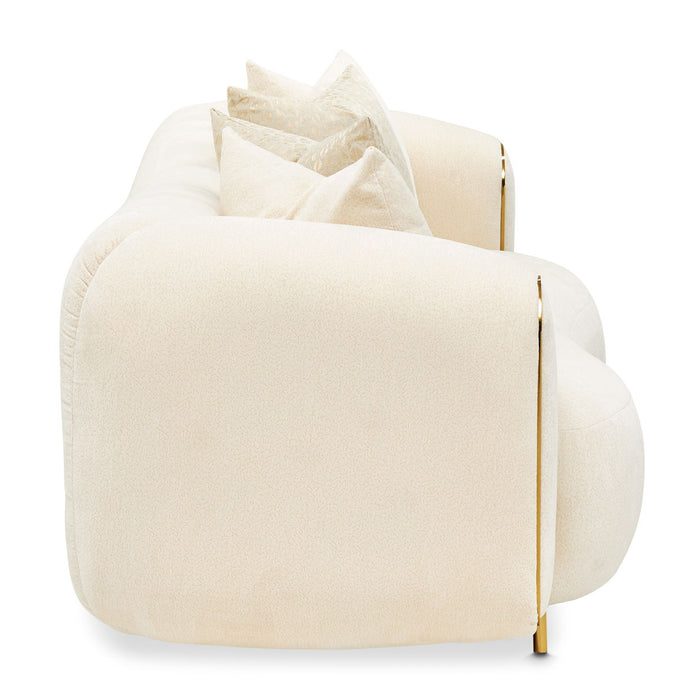 Sassani - Loveseat - Crepe / Gold