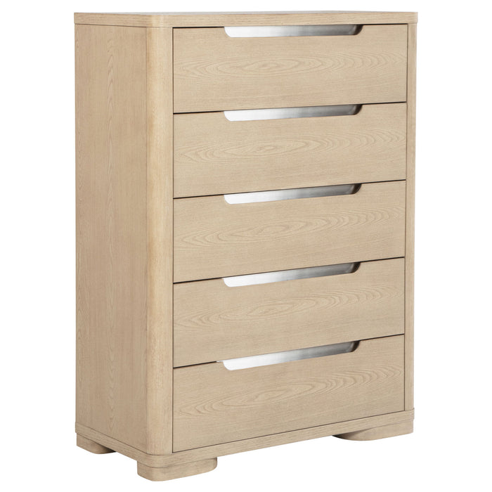 Mirador - 5 Drawer Bedroom Chest - Natural Furniture Max