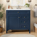 Bathroom Vanity With Top Sink, 2 Drawers, Tip Out Drawer Hearth and Haven