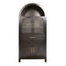 Arched Kitchen Pantry Cabinet With Adjustable Shelves And Barn Door Design Home Essentials