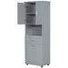 Tall Bathroom Cabinet With Tilt-Out Laundry Basket And Upper Storage Hearth and Haven