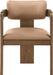 Sacha - Vegan Leather Upholstered Dining Chair With Brown Base (Set of 2) Meridian Furniture