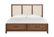 Ridgefield - Complete Panel Storage Bed With Upholstered Headboard Magnussen Furniture