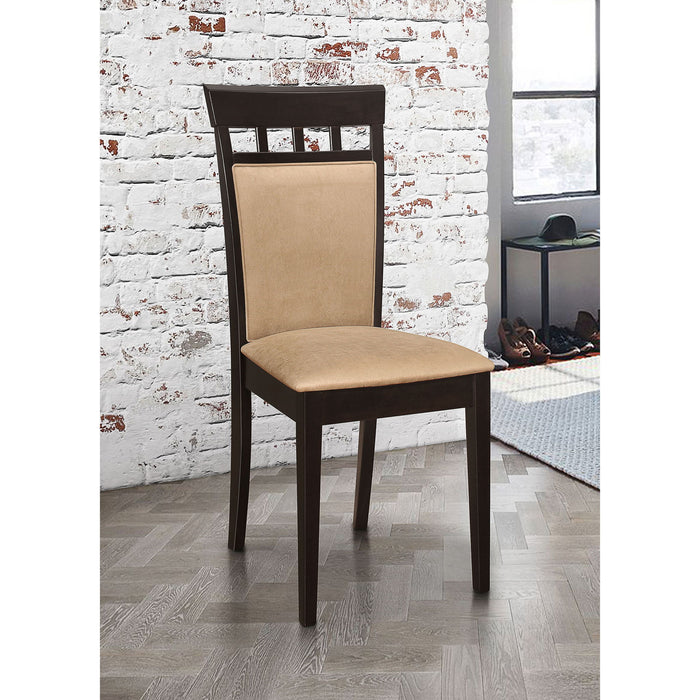 Upholstered Side Chairs (Set of 2) - Beige Furniture Max