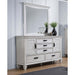 Lockeford - 5 Drawer Dresser With Mirror - White Furniture Max