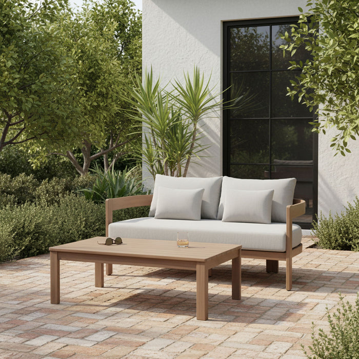 Newport - Water Resistant Fabric 65" Upholstered Outdoor Patio Loveseat Meridian Furniture