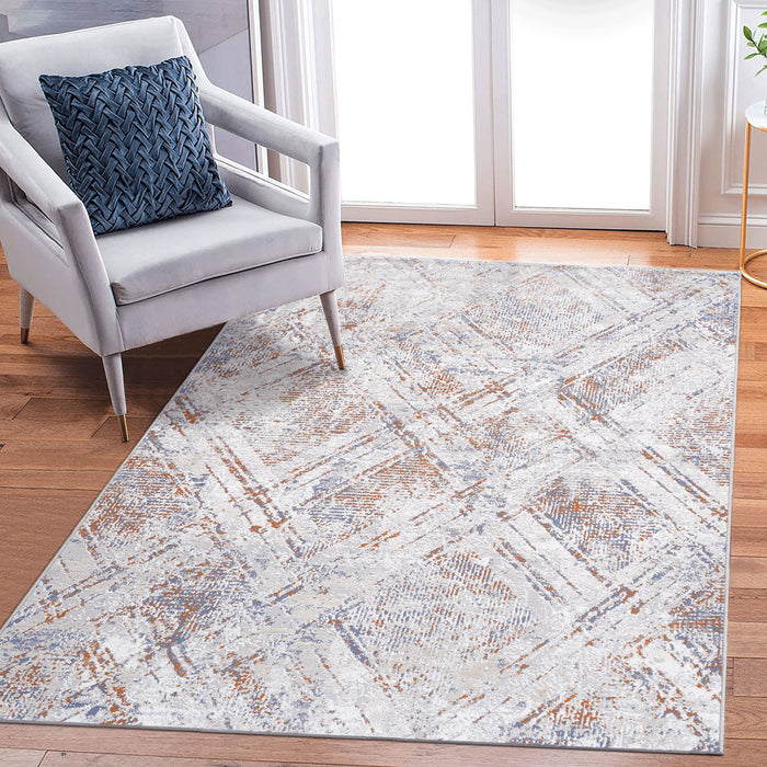 Payas - 8' x 10' Geometric Non-Shedding Living Room Bedroom Dining Home Office Stylish And Stain Resistant Area Rug - Beige