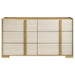 Lincoln - 6 Drawer Dresser - Natural / White Furniture Max