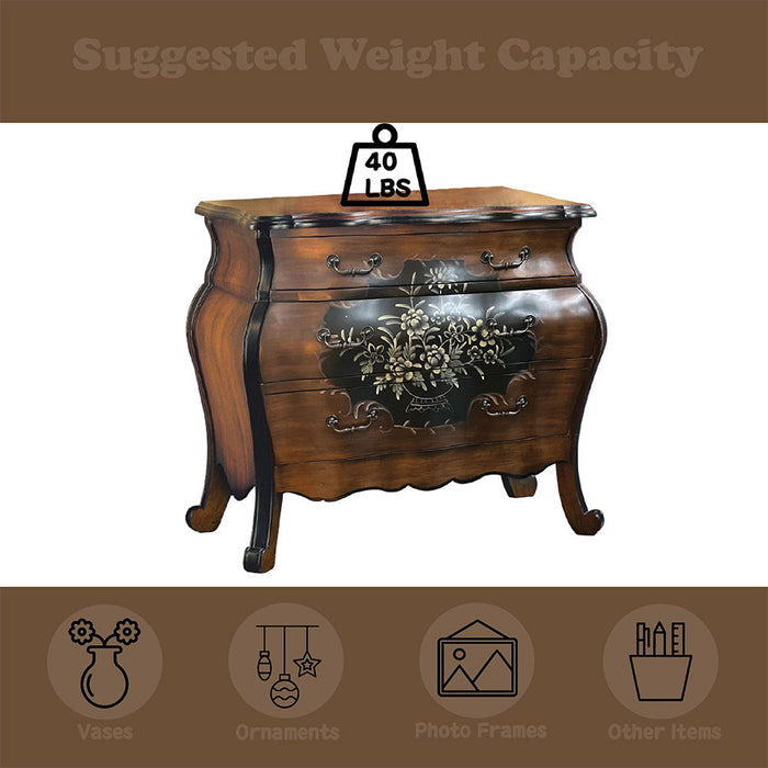 Roma - 37" Chest - Oak & Antique Black ACME