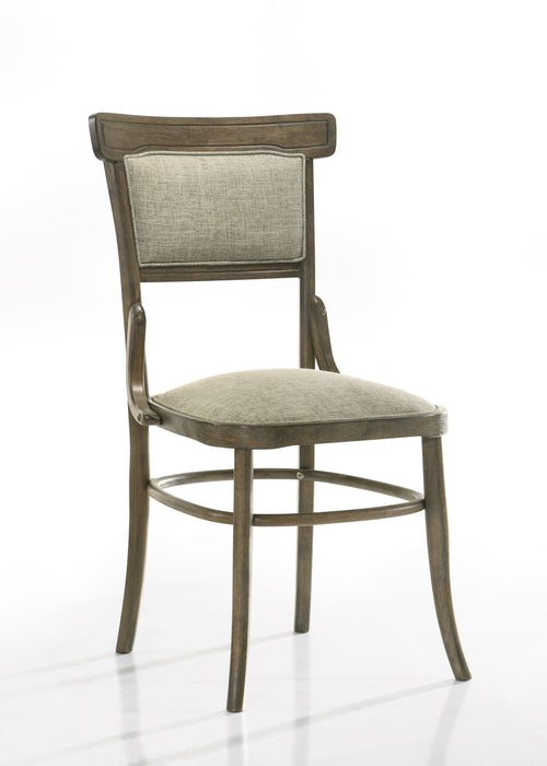 Bistro - Wide Dining Chair With Cushion (Set of 2) - Vintage Walnut