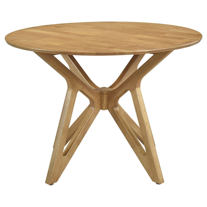 Barlow - Round Dining Table - Light Brown Furniture Max