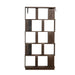 5 Tier Open Bookshelf, Free Combination Storage Shelving For Living Room - Dark Brown Home Essentials