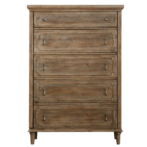 5 Drawer Chest With Construction - Taupe Emerald Home