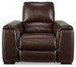Alessandro - PWR Recliner/Adj Headrest - Walnut Signature Design by Ashley®